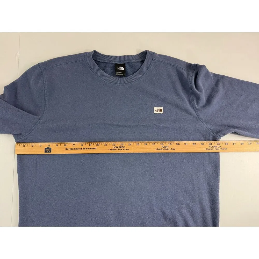 The North Face Heritage Patch Crewneck Sweatshirt Men XL Blue A55TM Fleece